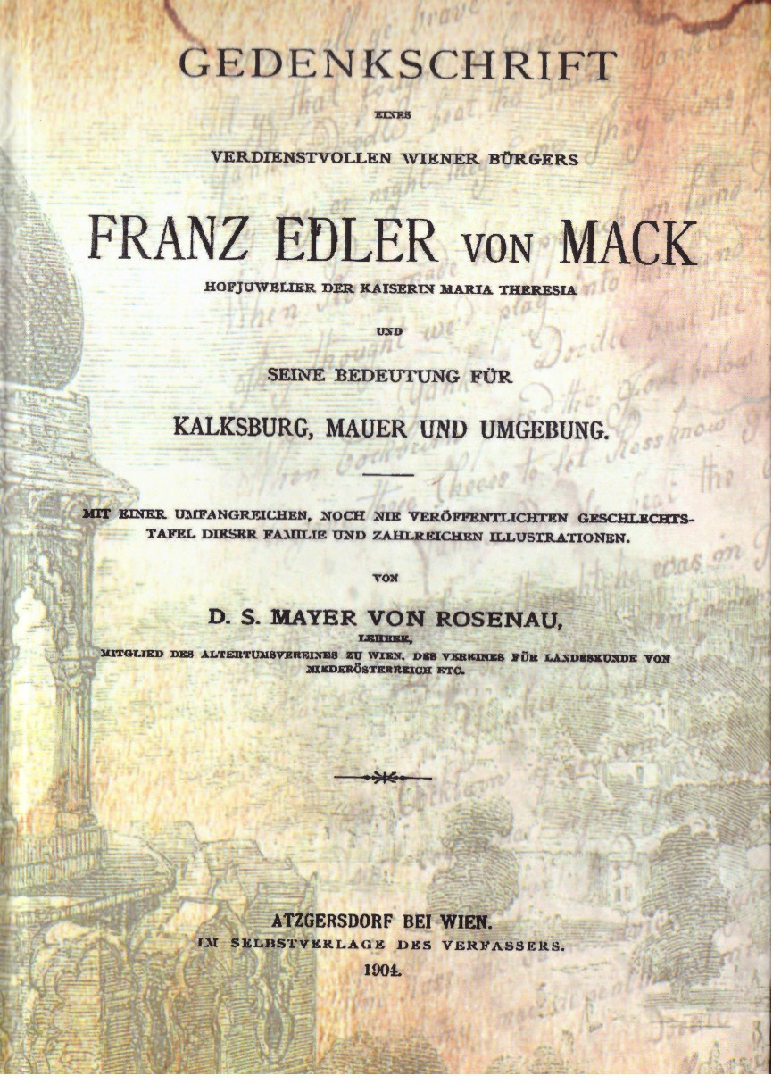Gedenkschrift Mack
